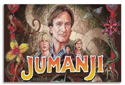 YEBGKRNR Jumanji-Spiel-Film-Poster, dekorative Malerei, Leinwand, Wandposter und Kunstdruck, moderne Familienschlafzimmer-Dekoration, Poster, 20 x 30 cm
