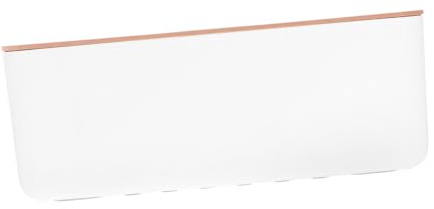 OFFIGAM Kabelmanagement Kasten Runde Löcher Kabel Aufbewahrungsbox Kunststoff Holz Für Schreibtisch Büro Wohnzimmer Kabelorganizer Steckdosenbox Kabelsammler