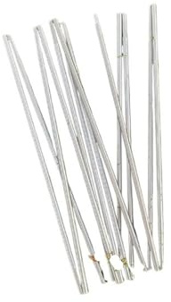 RUHTEUO Poteaux de Tente Mât de Tente Remplacement en Aluminium 8 mm, Tige 3,6 m, 4, Accessoire réparation Cadre Fibre Verre for Camping Plein air(4.4meters 1 Piece)