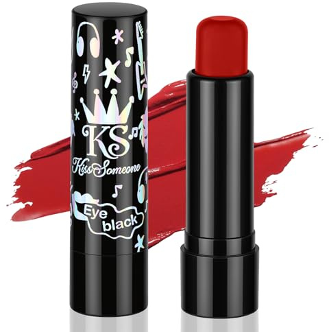 AYBUY Pintacaras Corporal y Facial, Palitos Pintura facial en barra, Al Sudor, Impermeable, Palos de Pintura Corporal no tóxico de alta pigmentación para Halloween Cosplay Militar Carnaval (Rojo)