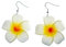 Miniblings Frangipani Ohrringe Miniblings Hänger Blume Lilie Hawaii Plumeria Surfing Stoff