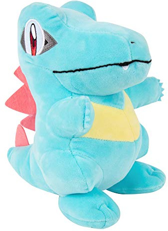 Pokemon Plüschtier, offizielles Lizenzprodukt, Kaiminus/Totodile, 20 cm, Plüschtier