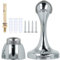 Strong Magnetic Polished Chrome Door Stop with All Fittings Ideal for Floor or Wall Mounting Buffer Protector No Slam Stopper