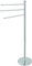 Piantana portasciugamani 3 bracci altezza 93 cm acciaio cromato salviette