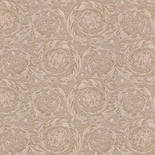 BRICOFLOR Vliestapete | Englische Tapeten Tapete englisch Tapeten englischer Stil - Schlafzimmer-Tapete Tapeten Schlafzimmer - Silber | 10,05 x 0,70 m = Rolle 7.04 m²