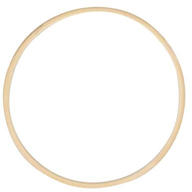 Oshhni hölzerner Ring Ringe Set Blumenkranz Kranz Ringe Craft Hoop Ringe für DIY Hochzeitskranz Kranz Dekor Wandbehang, 40cm