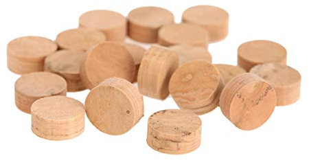 Dpofirs 20 Stücke 9,5mm Trompete Kork Pads, Trompete Reparatur Kork Pads, Reparaturinstrumenten Korkzubehör Kit für Musikinstrumente, Musikzubehör