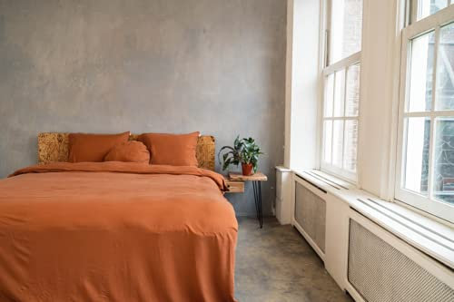 Kayori Tencel-Bettwäsche-Garnitur Izakaya Farbe Braun Größe 135x200+80x80cm Einfarbig Uni