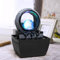 Dyna-Living Tischbrunnen mit Rollender Kugel, Tischplatte Wasserbrunnen mit Rolling Ball Wasserfall Brunnen, für Indoor-Wasserbrunnen für Home Office Decor, Polyresin,13 x12cm x 18,5 cm Stil 2