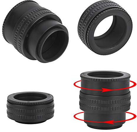 Bague de Mise au Point, Adaptateur hélicoïdal Accessoire de Tube Macro M42 à M42 avec Adaptateur d'objectif pour Le Remplacement de l'équipement pour Ajouter Une Bague de Mise au Point