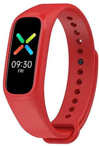 BoLuo Bracelet de Montre pour Oppo Band/Oppo OnePlus Band, Silicone Bracelets de Montre Armband Strap Watchband Remplacement avec fermoir Sangle pour OPPO Band/Oppo OnePlus Band (rouge)