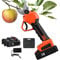 JIADUOFU Forbici Potatura Elettriche,Electric Pruning Shears Garden Trimmer Maniglia Antiscivolo Senza Cavo Potatore Secateur con 2 Batteria,per Potatura Ulivi Albero Cesoia,Diametro 30mm