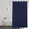 EurCross Duschvorhang Blau 180x200 cm, Wasserdicht Waschbar Anti Schimmel Shower Curtain, Textil Polyester Stoff Badezimmer Vorhang mit 12 Ringen