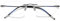 VEVESMUNDO Randlos Titan Lesebrille Anti Blaulicht Ultraleicht Metall Blaulichtfilter Sehhilfe Lesehilfe Brillen Ohne Rahmen für Herren Damen (1 Stück Schwarz, 2.5)