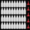 LOLYSIC 100 Pcs 20ml Plastic Dropper Bottles, Squeezable White Cap Translucent Empty Eye Dropper Bottles for Oil Paint Sample Essential Liquid, with 5 Pcs Funnel