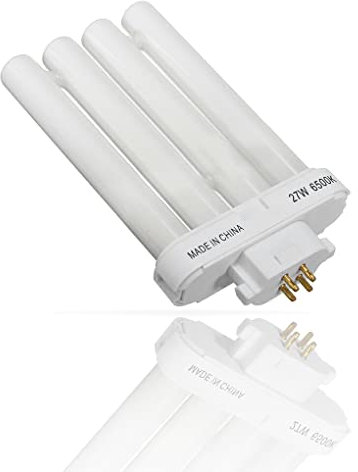 vreplrse 220 V 4 Pin Quad Tube Kompaktleuchtstofflampe Lampen Augenschutz Lesen Arbeitsbeleuchtung Büro Schlafsaal,6500K