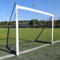 QUICKPLAY Kickster Pro Fußballtor und Basisgewicht für Elite-Fußballtraining auf Rasen, Hartböden oder Gras [Einzeltor] (2,4 x 1,5 m)