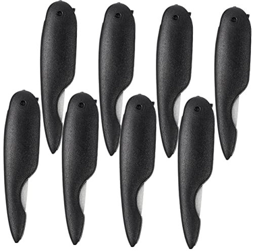 minkissy 8st Zusammenklappbare Nagelfeile Nagelformer Klappbare Nagelfeile Metall Doppelseitige Nagelfeilen Zehennagel Dateien Nagelpufferfeile Puffer Nagel Abs Fräulein Haupt Füllstoff