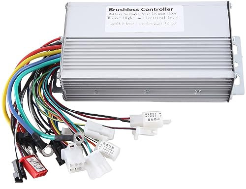 Monaghan 1 Stück 48V 60V 64V 72V 1000W 1500W Elektrischer Controller 12 Tube Dual Mode E-Bike Bürstenloser Controller Geschwindigkeitsmotor Silber
