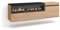 Skraut Home | Meuble TV | Banc Télé | Grand Espace de Rangement | 150x45x35cm | pour Les TV jusqu'à 65 | Cheminée électrique | Suspendu, Mural | Style Moderne | Chêne et Noir