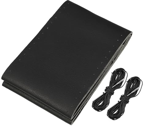 QUARKZMAN Auto Lenkradbezug Stitch Fit 16,2-17 Zoll 41-43 cm Durchmesser