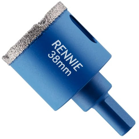 38mm Diamond Hole Saw Drill Bit With Tri Shank For Porcelain Tiles Ceramic Slate Stone Granite Marble Glass. Diamond Core Holesaw/Hole Cutter