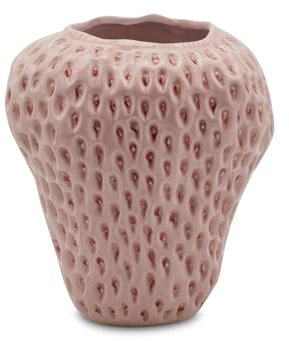 EDG Enzo De Gasperi Erdbeer Chakra Vase H26 D6 Blassrosa