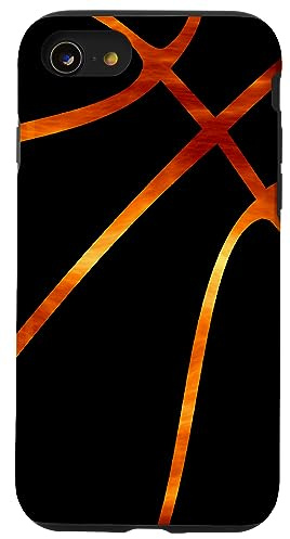 Hülle für iPhone SE (2020) / 7/8 Sport-Basketball-Design mit Flammen
