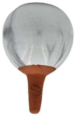 Ollas Lutton Olla Terrakotta, 40 cl, freistehende Bewässerung für Pflanzen im Freien, umweltfreundlich & sparsam, natürliches Bewässerungssystem, Laufzeit 3 Tage | Oya Marmor-Perle