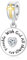 Alstiva „With God All Things Are Possible“ Bibel Charm-Anhänger 925 Sterling Silber 5A Zirkonia Charm Anhänger für Armband Charm Bead Pendant für Europäische Armbänder Halsketten Schmuck Frauen Damen