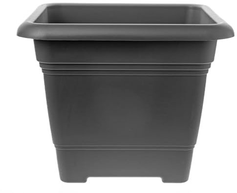 2friends Macetero Grande Exterior 48 x 48 cm - Maceta de Plástico Resistente a las Heladas - Fabricado en Alemania - Con Protección UV y Almacenamiento de Agua