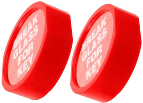 OSALADI Feuerbox Mit Glasbruchfunktion - Schlüsselbox Für Den Außenbereich Wandmontage 2er-pack