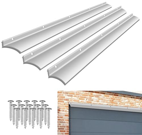 SFNSM 3PCS 40Inch Anodized Aluminum Door Rain Drip Guard Deflector for Door and Window Easy to Install