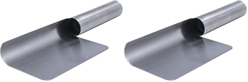NERTHUS FIH 789-Recogemigas, Recogedor de Migas de Acero Inoxidable, Metal, 21 cm (Paquete de 2)