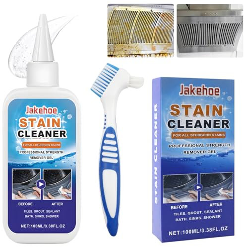 DGMI Eliminación de Manchas Domésticas de Gel, Removedor de Moho para Baño, Gel Limpiador de Manchas de Moho, Limpiador de Lavadora para Lavar Juntas, Azulejos, Nevera, Ventanas, Baño