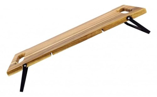 MotiveTech Großes Wurstbrett mit Griffen, Elegantes Serviertablett, Lange Klappbare Beine, Käsebrett Aus Holz für Den Nachmittagstee, S