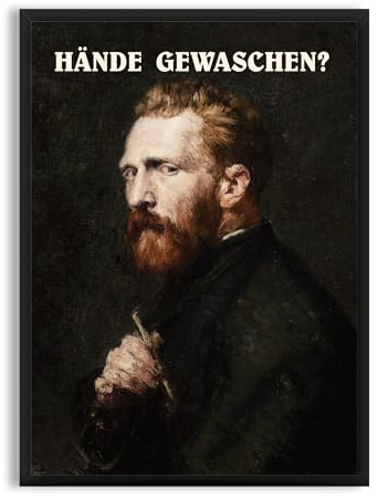 Mountiki Hände gewaschen Poster | Hände waschen Badezimmer WC Toilette Deko Gästebad | Lustiger Spruch Gäste Klo | Händewaschen Bild | Für Toilette in der Firma oder Zuhause