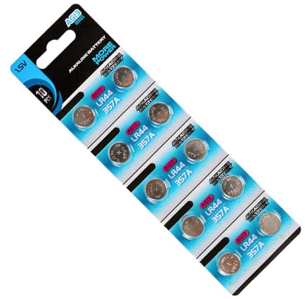 Batteria a bottone alcalina AG13 LR44, confezione da 10/20 batterie a bottone, potenza costante per diverse applicazioni