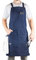 Hudson Durable Goods Berufsgrad-Chef-Schürze für Küche Blauer Jeansstoff M Bis Xl