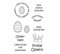 Efco Stempel Clear ?Ostern 4. transparent. A7/ 74 x 105 mm. 10-teilig