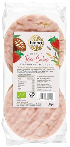 Biona Strawberry Yoghurt Coated Rice Cakes Organic