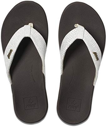 Reef Ortho-Spring, Damen Zehentrenner, Mehrfarbig (Brown/White Bnw), 35 EU (3 UK)