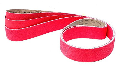VSM XK870X Schleifband | 50 x 2000 mm | 3-teiliges Premium-Set | Je ein Band der Körnungen P80, P100 und P120
