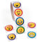 cama24com Emoji Aufkleber Sticker 100 Stück Mitgebsel Mottoparty mit Palandi® Sticker