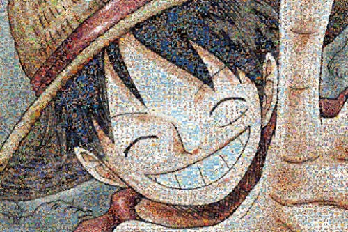 ensky One Piece Mosaic Art 1000 Stück Jigsaw Puzzle (Luffy) (50 x 75 cm)