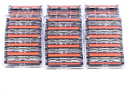 30 Taconic Rasiererkartuschen für Gillette Atra Rasiergriffe mit Aloe und Vitamin E Gleitstreifen für Komfort und Nähe