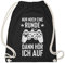 Shirtgeil Kind Gamer Sprüche Nur noch eine Runde dann hör ich auf Turnbeutel & Gym Bag One Size Black/White