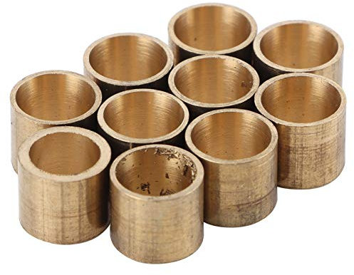 FEBT Billard Cue Tips Ferrules, Snooker Cue Tips Ferrules, Korrosionsbeständigkeit Hochtemperatur-Duktilität Niedrige Permeabilität für Pool Cue(9MM【No Teeth】)