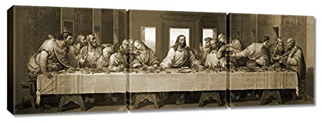 H3904M_PC3A Wandbild, Motiv Das letzte Abendmahl, 90 x 30 cm