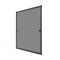 Zanzariera fissa, in alluminio, 150 cm x 150 cm, colore: grigio